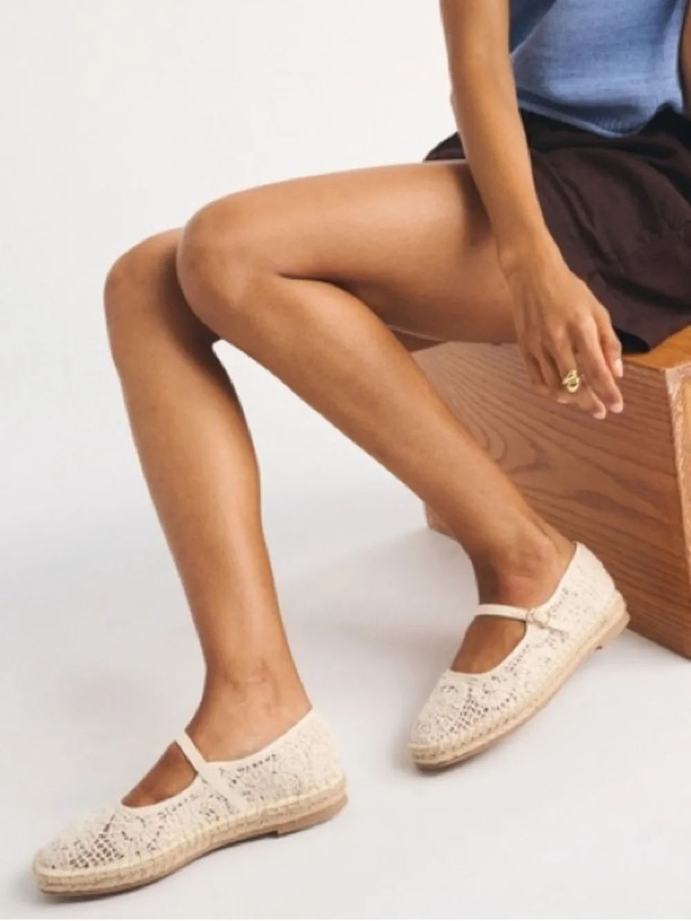 Abercrombie & Fitch Crochet Espadrille Flat Nee